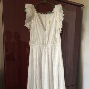 Francesca’s white dress. Medium. New.